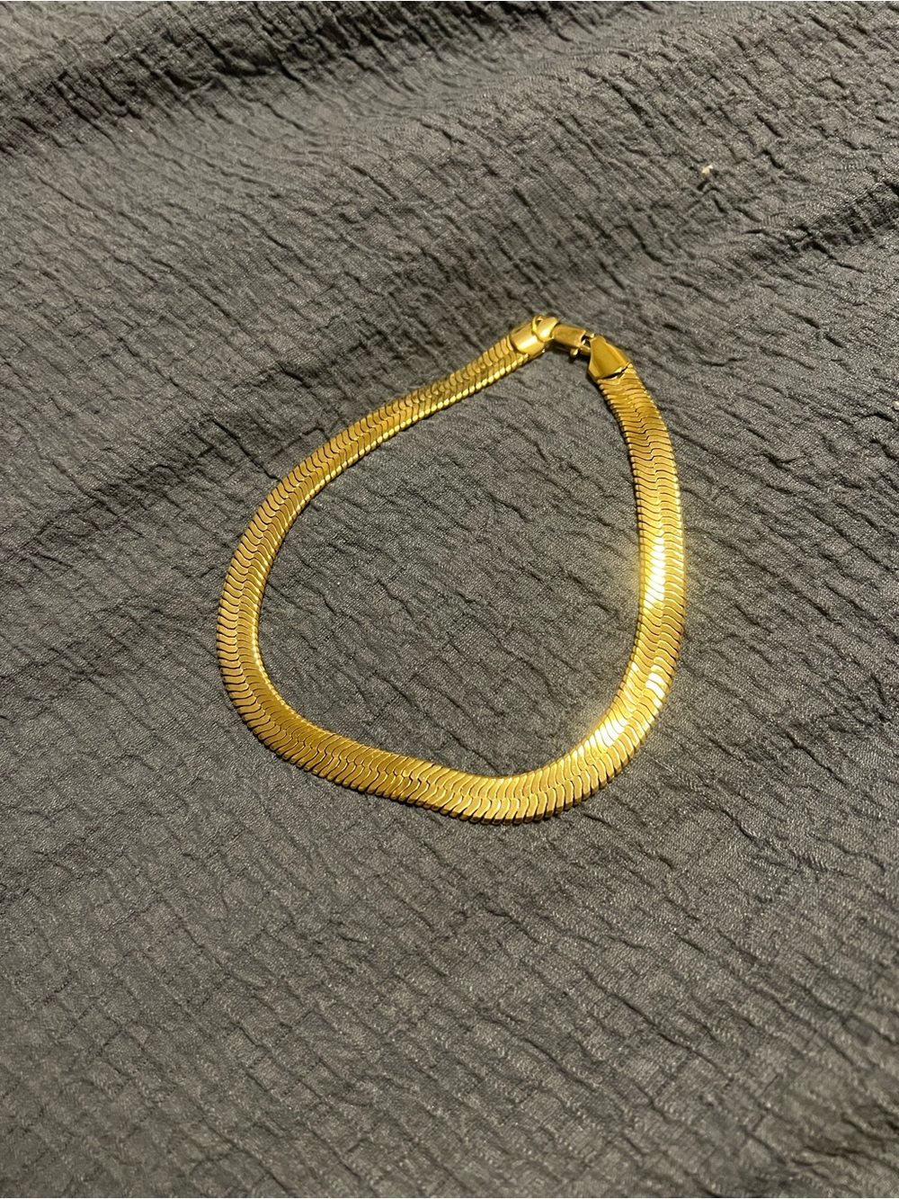 Classic Gold Herringbone Necklace - Women's Jewelry gold filled